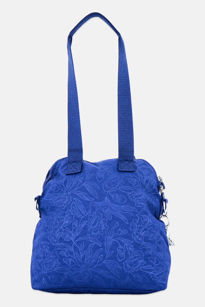 kipling Women Floral Print Hand Bag, Ash Blue - Image 4